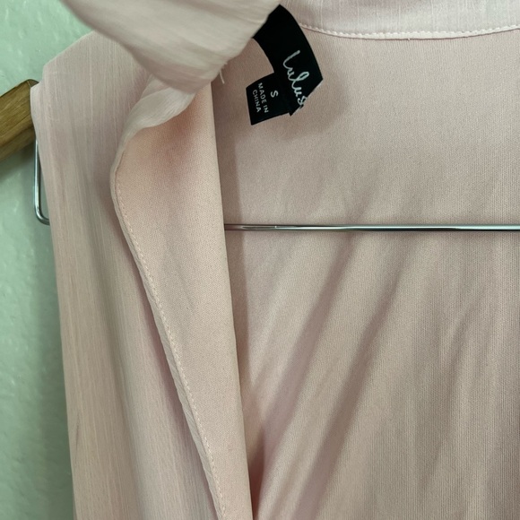 Enchantingly Sweet Blush Pink Chiffon Backless Maxi Dress - Picture 9 of 11